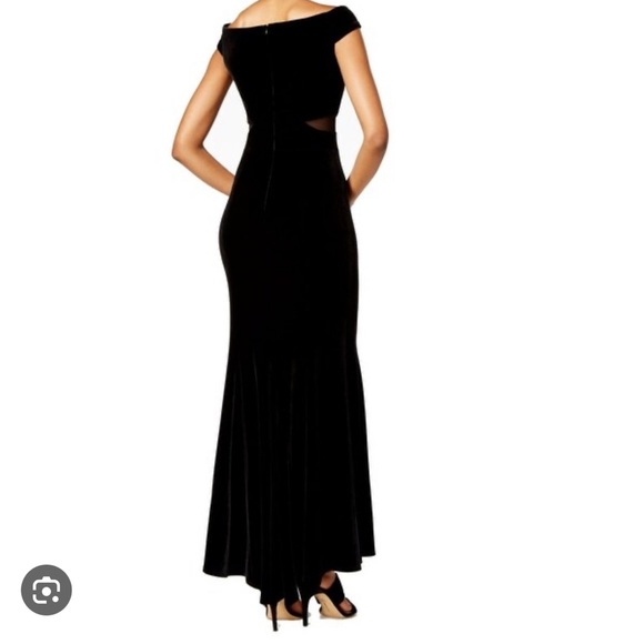 XSCAPE Velvet Illusion Maxi Dress - Picture 3 of 4